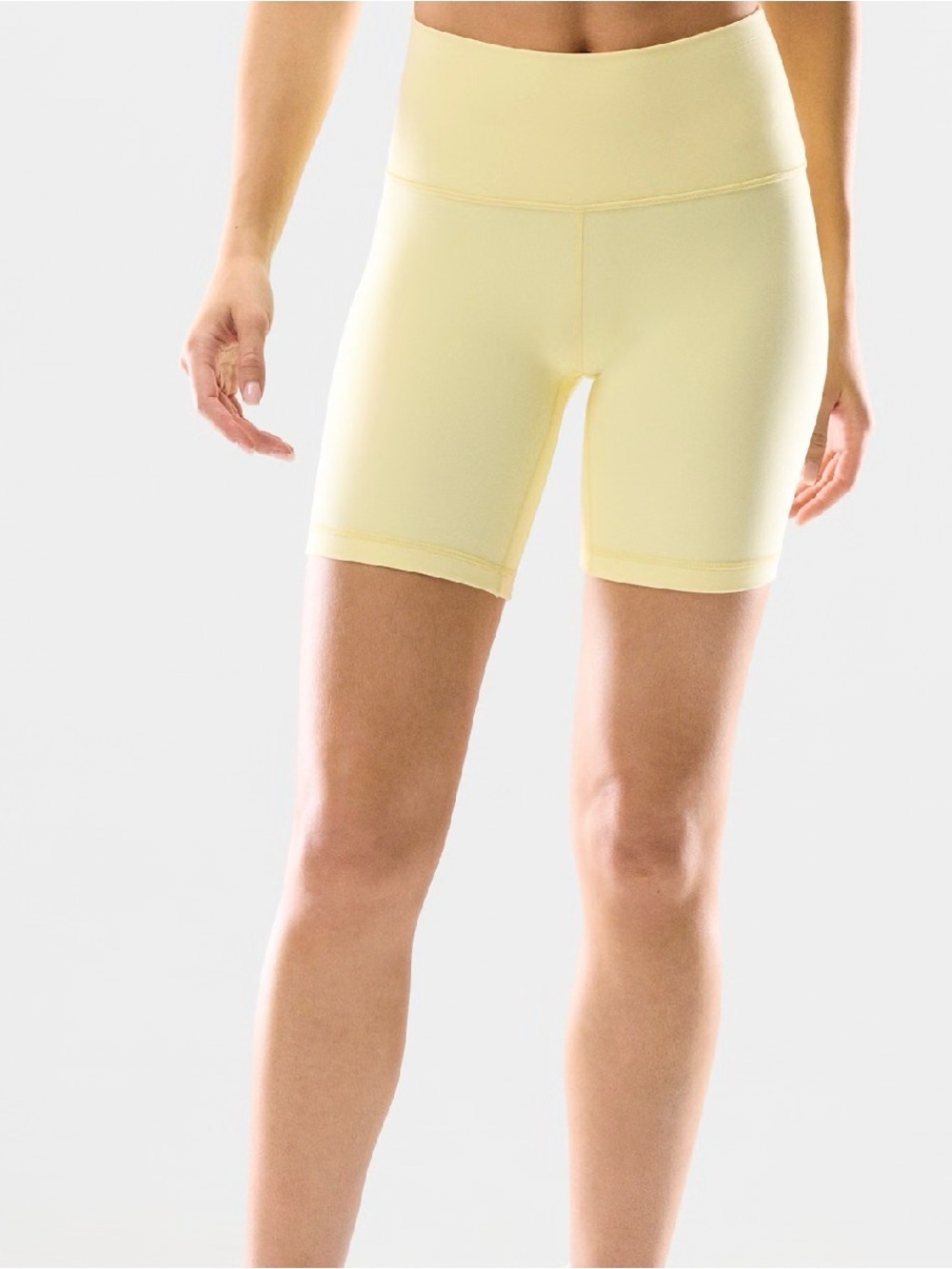Aritzia TNAlife Cheeky 7” High-Waist Yellow Women’s Bike Shorts
